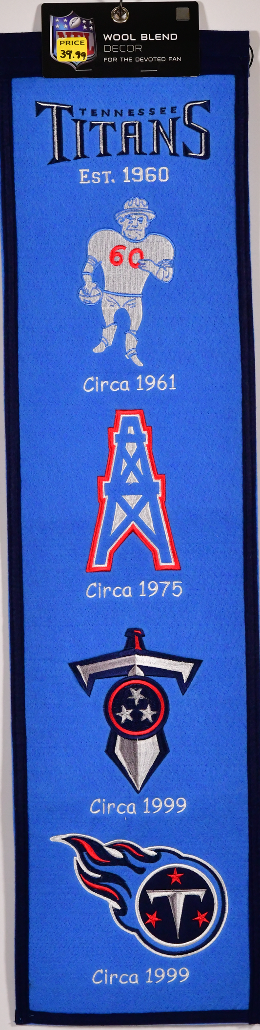Tennessee Titans Heritage Banner