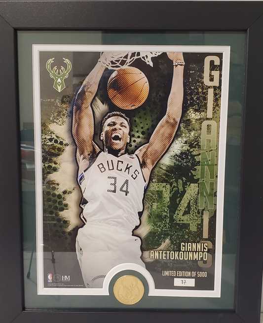 Limited Edition Giannis Antetokounmpo with coin