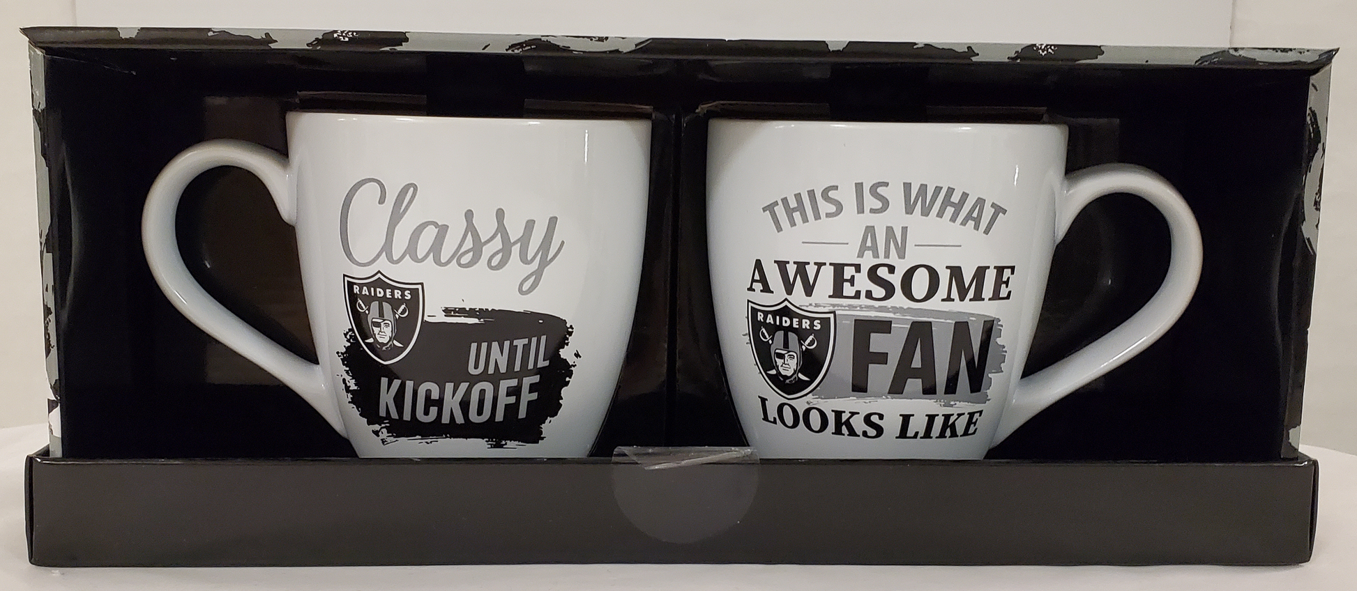 Dallas Cowboys 2 Piece 17oz Ceramic Coffee Mug Set with Gift Box