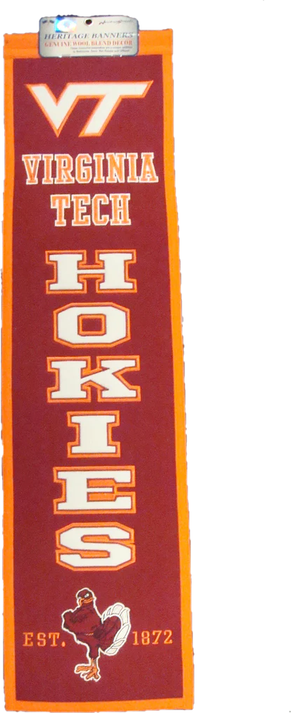 Virginia Tech Ribbons Virgina Tech University Heritage Banner – Sports Images & More LLC